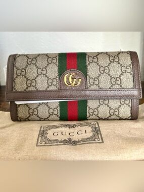 GUCCI Ophidia Continental Wallet w/ Dustbag